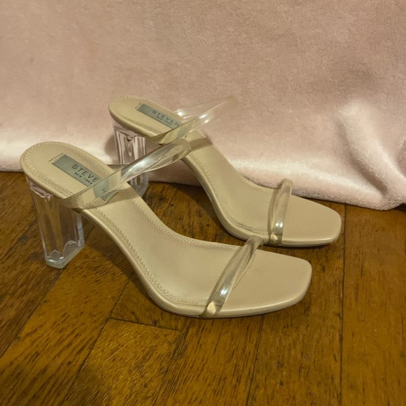 Steven by Steve Madden - New York Jercy Clear Sandal Size 7.5 - Picture 2 of 9